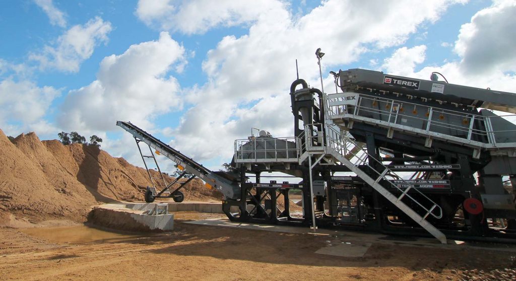 MHM new TWS Terex Washing Systems modular plant Aggresand 165