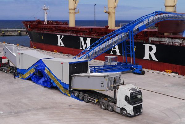 SAMSON bulk material handling fertilizer shiploader